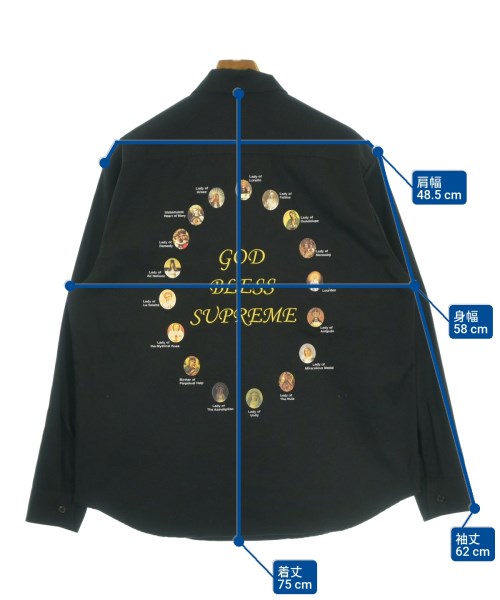 Supreme（シュプリーム）カジュアルシャツ 黒 サイズ:M メンズ/2200648652014