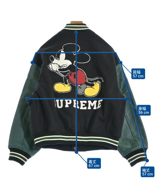 Supreme（シュプリーム）スタジャン 黒 サイズ:M メンズ/2200648782025