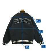 Supreme（シュプリーム）スタジャン 黒 サイズ:L メンズ/2200649483013
