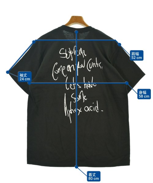 Supreme（シュプリーム）Tシャツ・カットソー 黒 サイズ:L メンズ/2200649898060