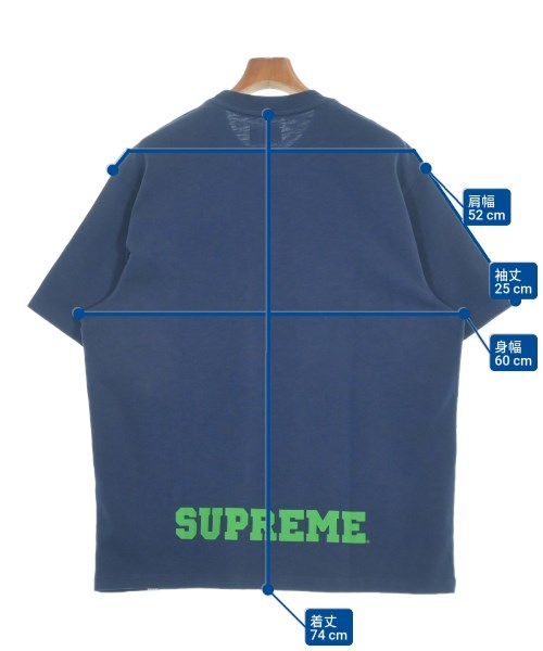 Supreme（シュプリーム）Tシャツ・カットソー 紺 サイズ:L メンズ/2200650512030