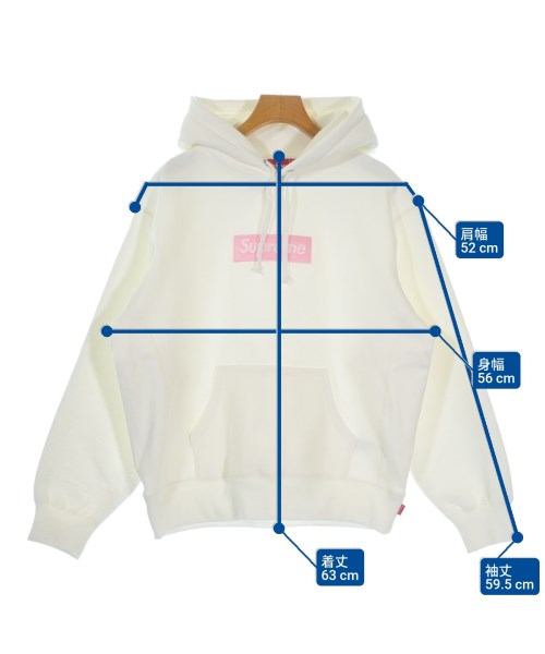 Supreme（シュプリーム）パーカー 白 サイズ:S メンズ/2200651971027