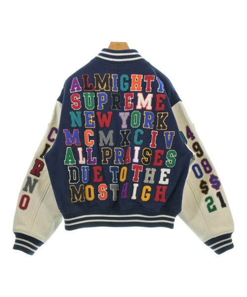 Supreme（シュプリーム）スタジャン 紺 サイズ:M メンズ/2200652452051