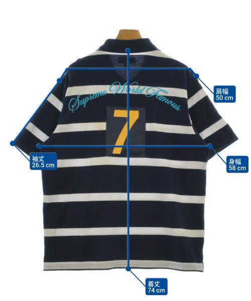 Supreme（シュプリーム）ポロシャツ 紺 サイズ:L メンズ/2200652452167