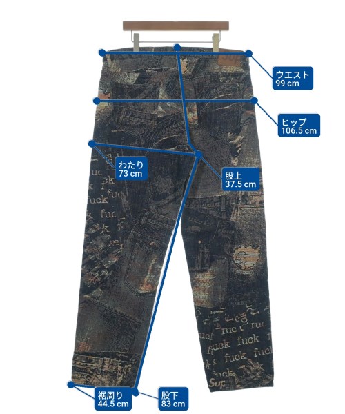 Supreme（シュプリーム）デニムパンツ 紺 サイズ:38(XXL位) メンズ/2200652877144