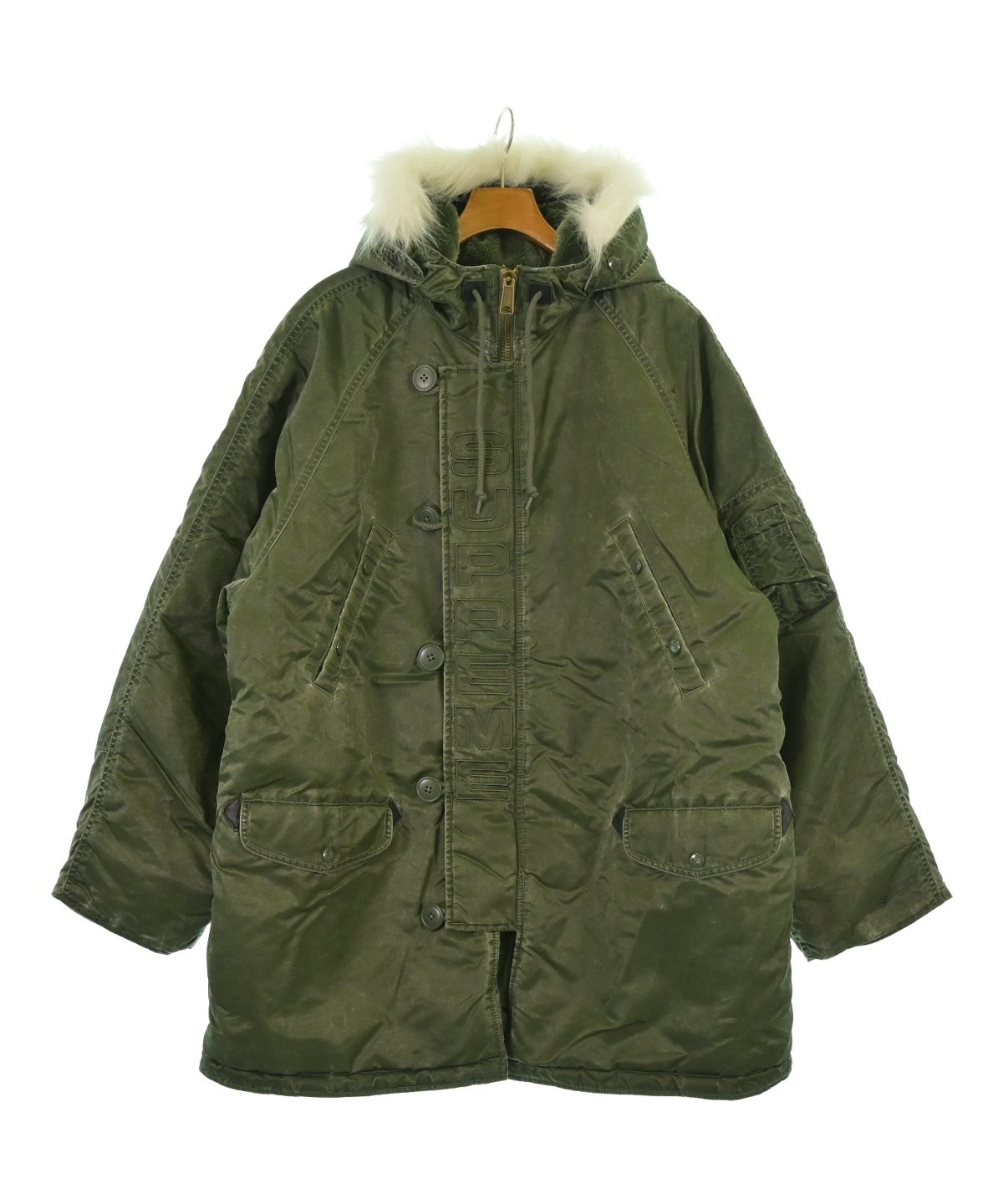 Supreme（シュプリーム）モッズコート カーキ サイズ:L メンズ