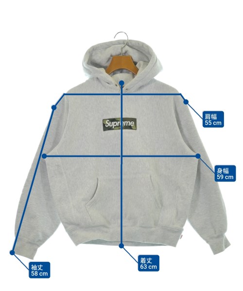 Supreme（シュプリーム）パーカー グレー サイズ:S メンズ/2200653635019