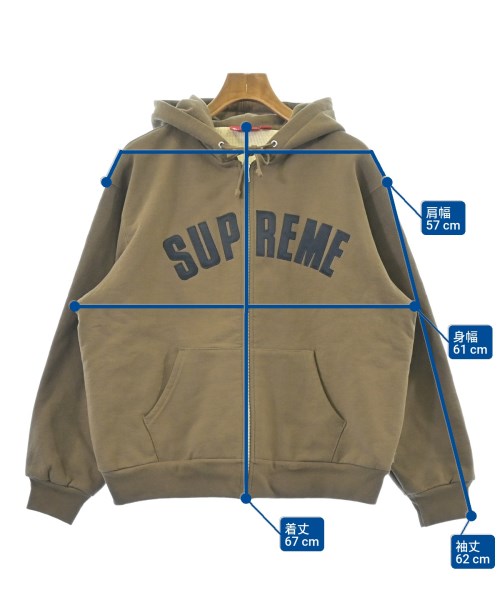 Supreme（シュプリーム）パーカー 茶 サイズ:M メンズ/2200651588058