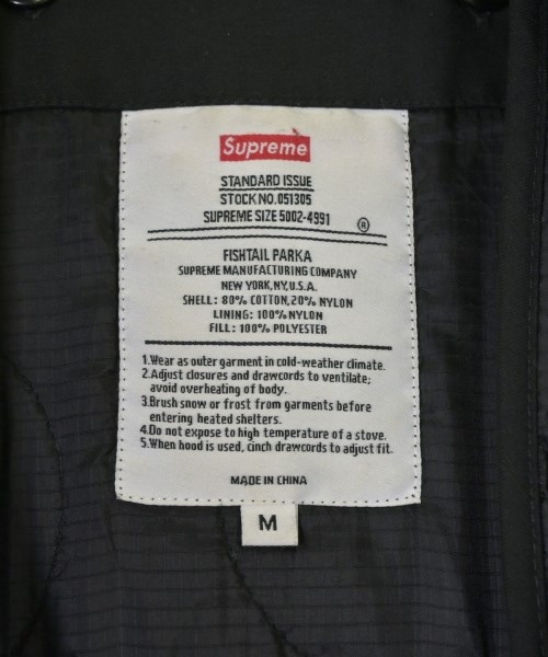 Supreme（シュプリーム）モッズコート 黒 サイズ:M メンズ/2200702681011