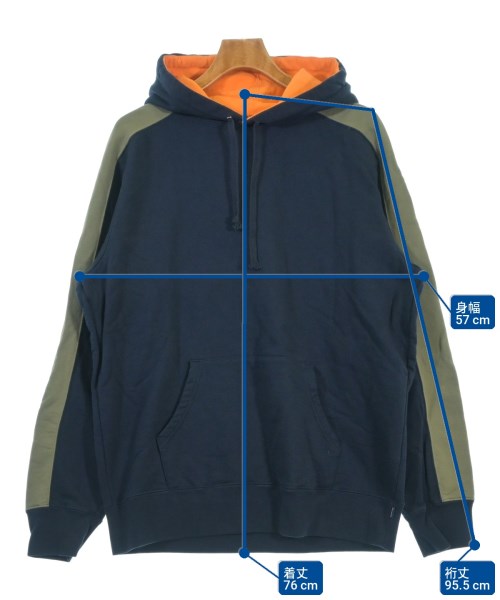 Supreme（シュプリーム）パーカー 紺 サイズ:L メンズ/2200698443020