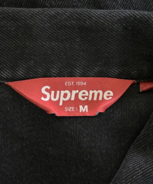 Supreme（シュプリーム）デニムジャケット 黒 サイズ:M メンズ/2200703016010