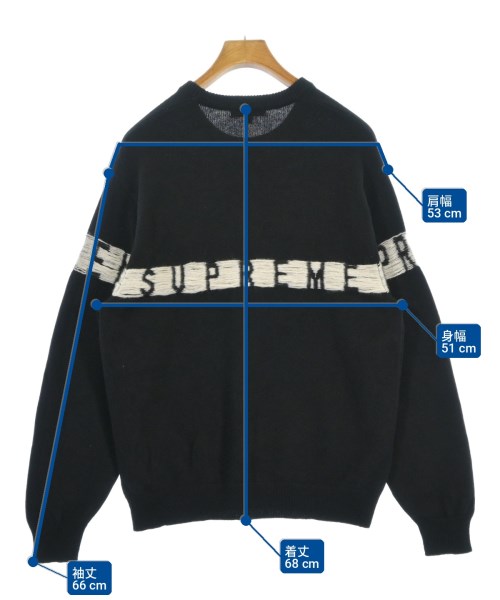 Supreme（シュプリーム）ニット・セーター 黒 サイズ:M メンズ/2200703426055