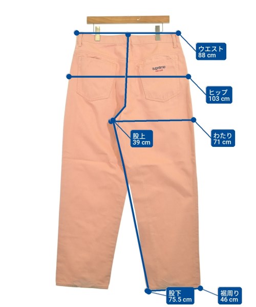 Supreme（シュプリーム）デニムパンツ ピンク サイズ:32(L位) メンズ/2200703509055