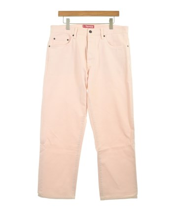 Supreme（シュプリーム）デニムパンツ ピンク サイズ:34(XL位) メンズ