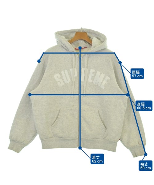 Supreme（シュプリーム）パーカー グレー サイズ:S メンズ/2200704627017