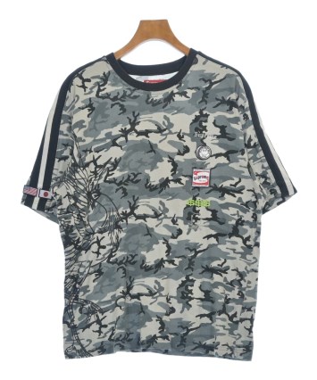 Old Supreme ロンTシャツ グレー×ブラック mサイズ Supreme（シュプリーム）Tシャツ・カットソー グレー サイズ:M メンズ