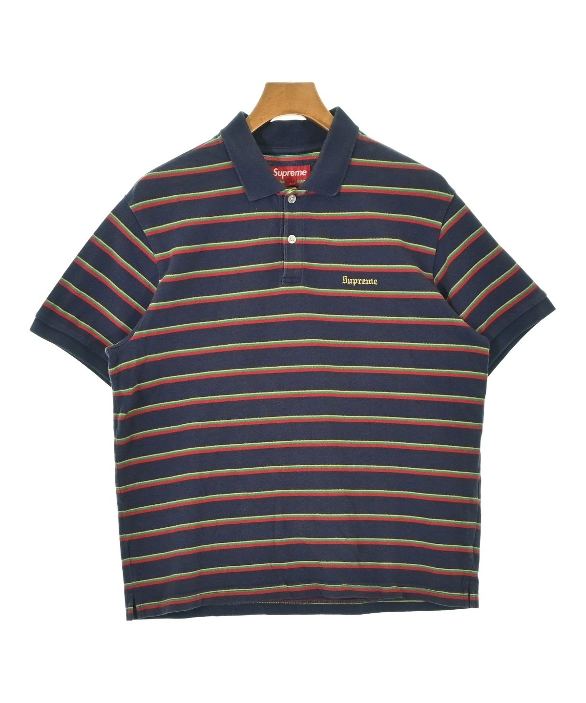 Supreme（シュプリーム）ポロシャツ 紺 サイズ:S メンズ/2200705877039