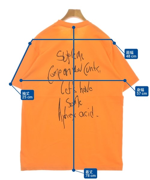 Supreme（シュプリーム）Tシャツ・カットソー オレンジ サイズ:L メンズ/2200706319088