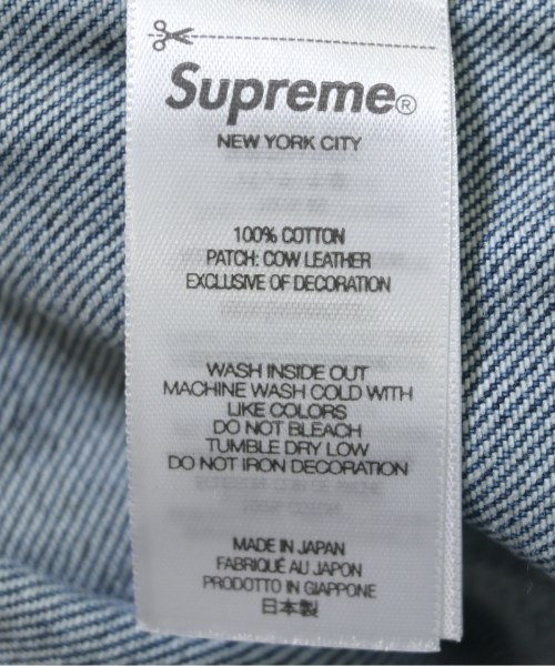 Supreme（シュプリーム）デニムジャケット 青 サイズ:XL メンズ/2200707760032