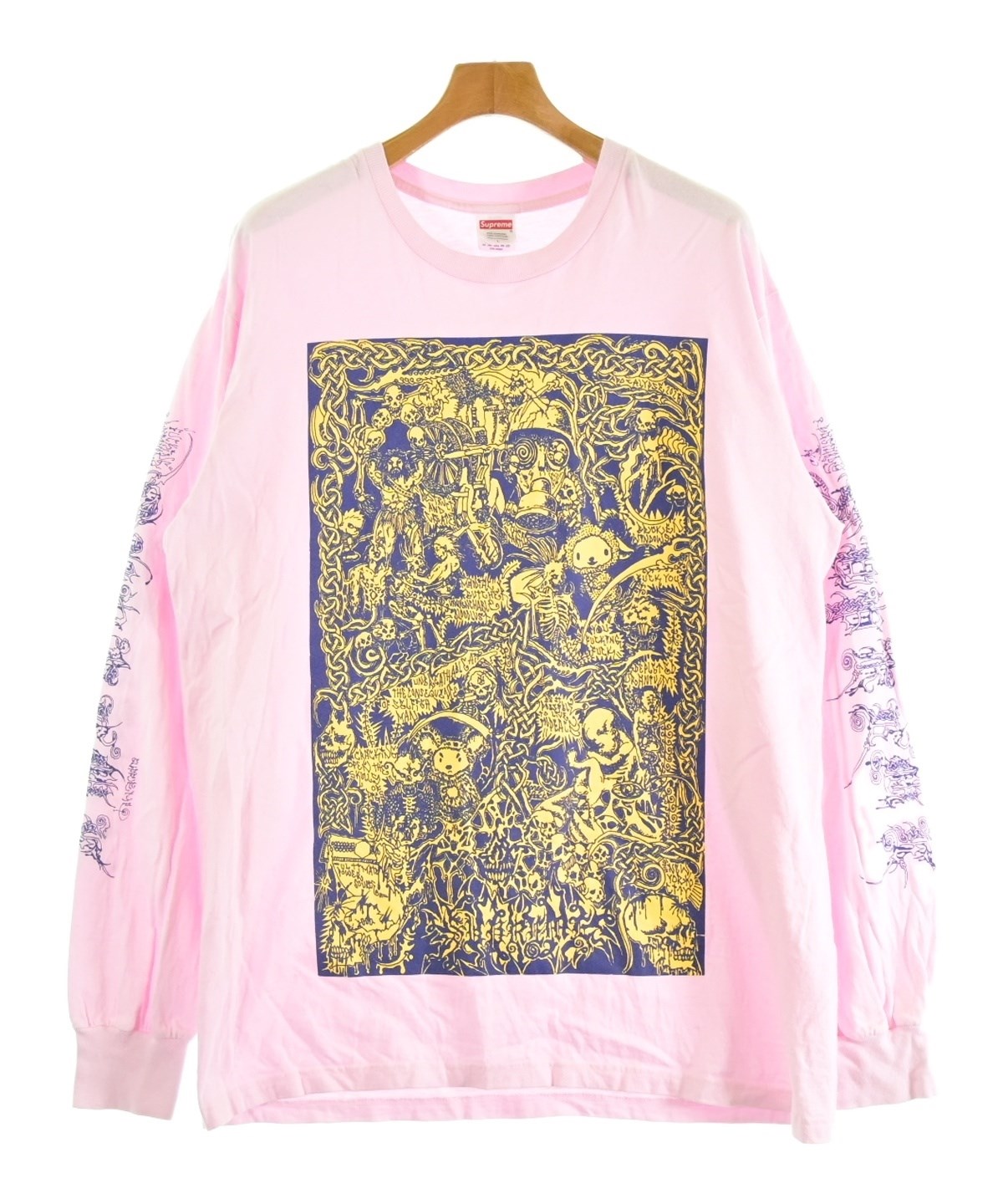 Supreme（シュプリーム）Tシャツ・カットソー ピンク サイズ:L メンズ