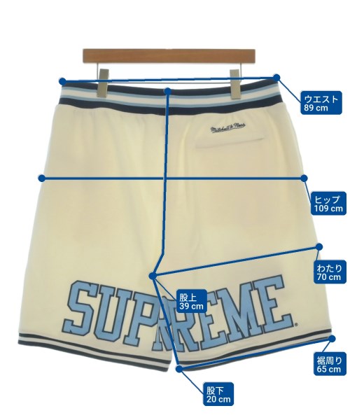 Supreme（シュプリーム）ショートパンツ 白 サイズ:L メンズ/2200662618041