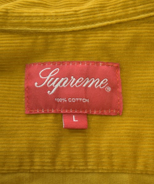 Supreme（シュプリーム）カジュアルシャツ 黄 サイズ:L メンズ/2200663615056