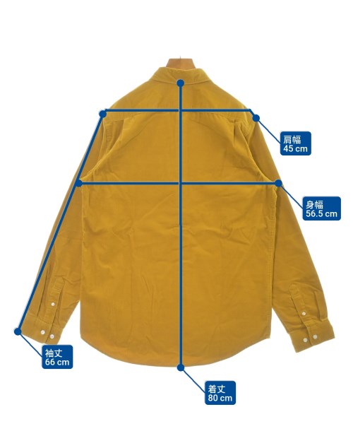 Supreme（シュプリーム）カジュアルシャツ 黄 サイズ:L メンズ/2200663615056