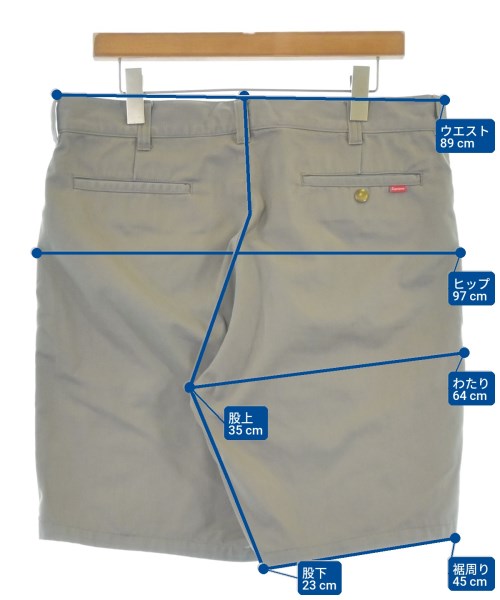 Supreme（シュプリーム）ショートパンツ グレー サイズ:34(XL位) メンズ/2200664144012