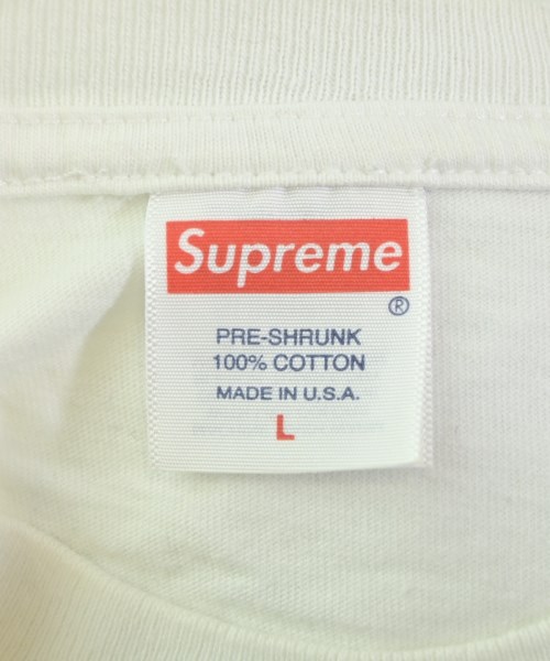 Supreme（シュプリーム）Tシャツ・カットソー 白 サイズ:L メンズ/2200646678078