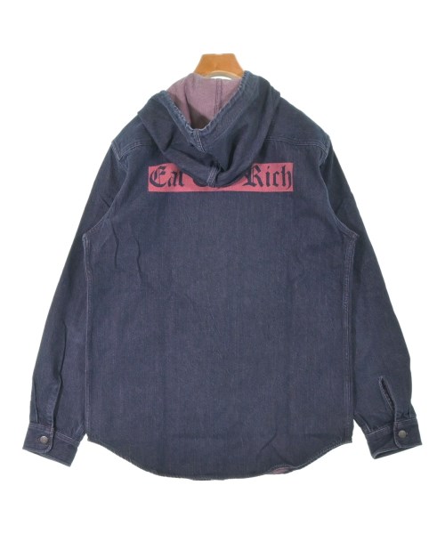 Supreme（シュプリーム）カジュアルシャツ 紺 サイズ:L メンズ/2200664298029