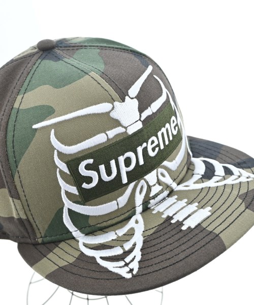 Supreme（シュプリーム）キャップ カーキ サイズ:60.6cm メンズ/2200664751043