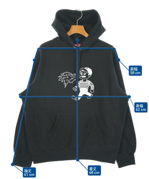 Supreme（シュプリーム）パーカー 黒 サイズ:M メンズ/2200664751067