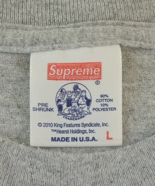 Supreme（シュプリーム）Tシャツ・カットソー グレー サイズ:L メンズ/2200661052105