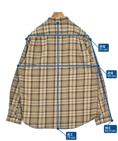 Supreme（シュプリーム）カジュアルシャツ ベージュ サイズ:L メンズ/2200664967017