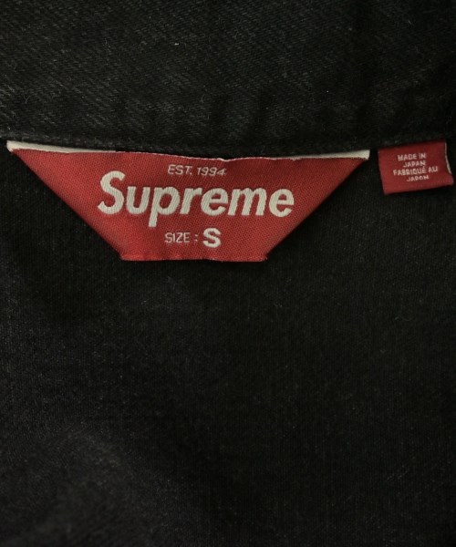 Supreme（シュプリーム）デニムジャケット 黒 サイズ:S メンズ/2200665039034