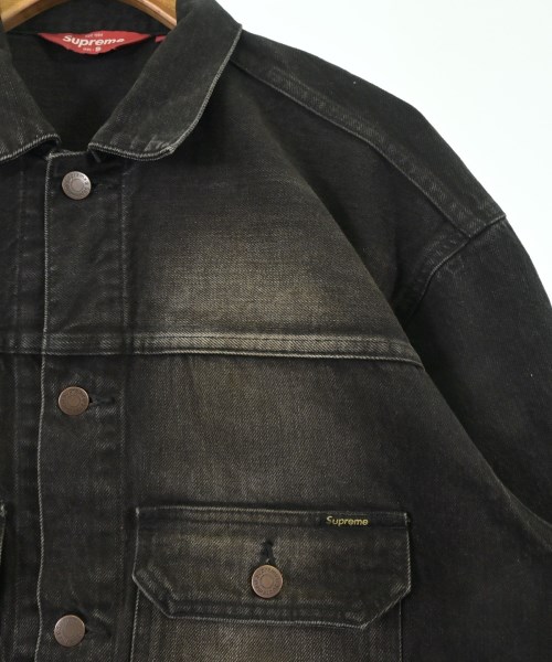 Supreme（シュプリーム）デニムジャケット 黒 サイズ:S メンズ/2200665039034