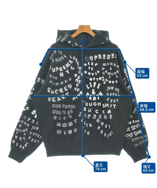 Supreme（シュプリーム）パーカー 黒 サイズ:L メンズ/2200666031020