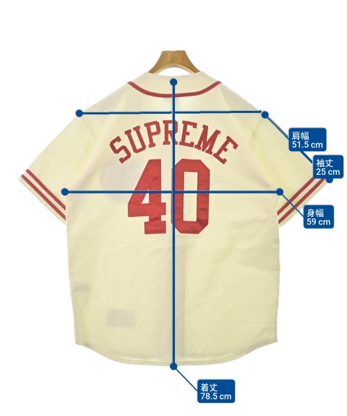 Supreme（シュプリーム）カジュアルシャツ 白 サイズ:M メンズ/2200667703025
