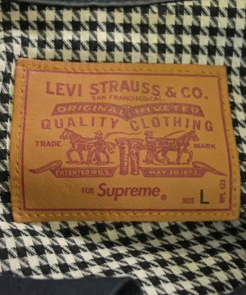 Supreme（シュプリーム）デニムジャケット 紺 サイズ:L メンズ/2200667689015