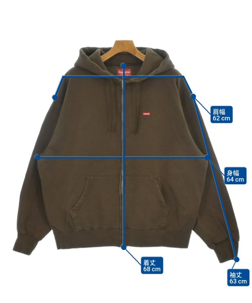 Supreme（シュプリーム）パーカー 茶 サイズ:L メンズ/2200667689077