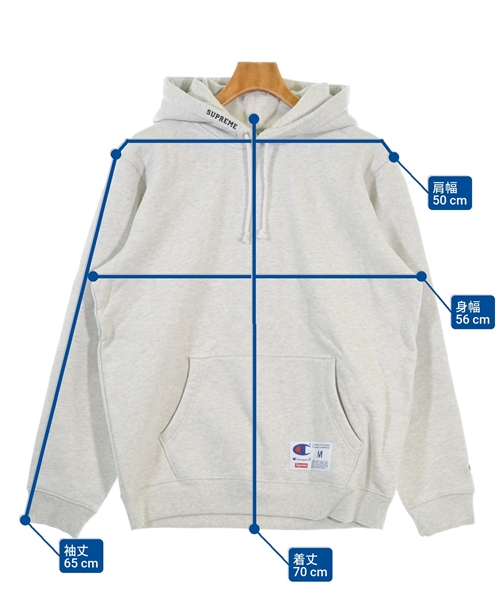 Supreme（シュプリーム）パーカー グレー サイズ:M メンズ/2200640898229