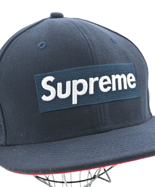 Supreme（シュプリーム）キャップ 紺 サイズ:58.7cm メンズ/2200640898670