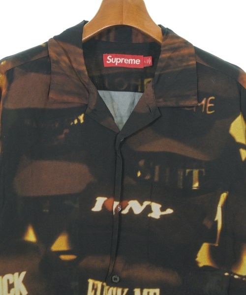 Supreme（シュプリーム）カジュアルシャツ 茶 サイズ:L メンズ/2200669095074