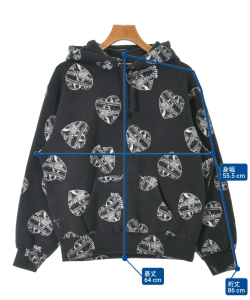 Supreme（シュプリーム）パーカー 黒 サイズ:S メンズ/2200669314090