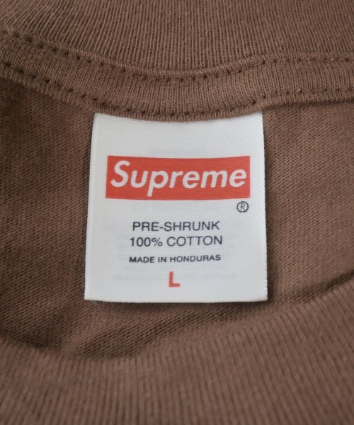 Supreme（シュプリーム）Tシャツ・カットソー 茶 サイズ:L メンズ/2200670070251
