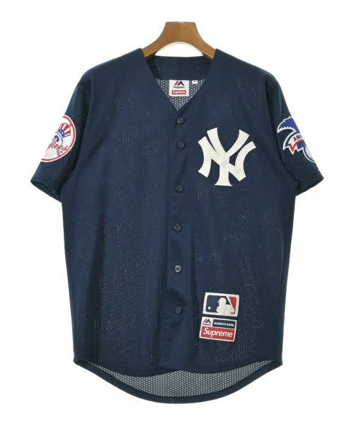 Supreme(シュプリーム)カジュアルシャツ 紺 サイズ:M/2200671242060
