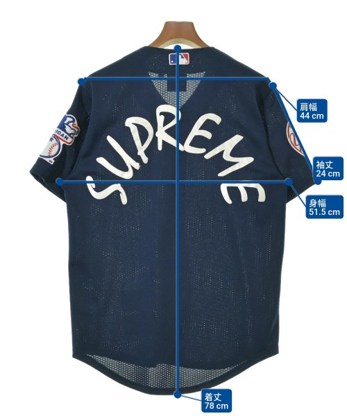 Supreme（シュプリーム）カジュアルシャツ 紺 サイズ:M メンズ/2200671242060