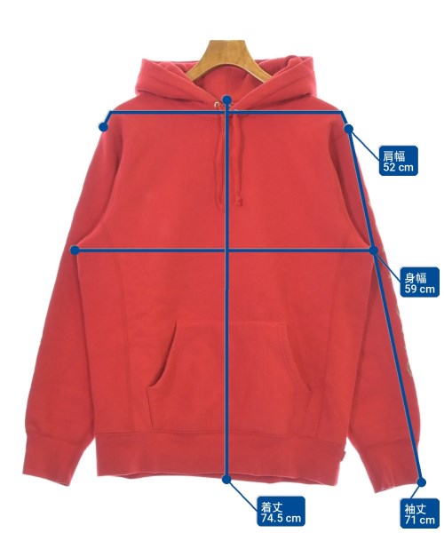 Supreme（シュプリーム）パーカー 赤 サイズ:M メンズ/2200731457151