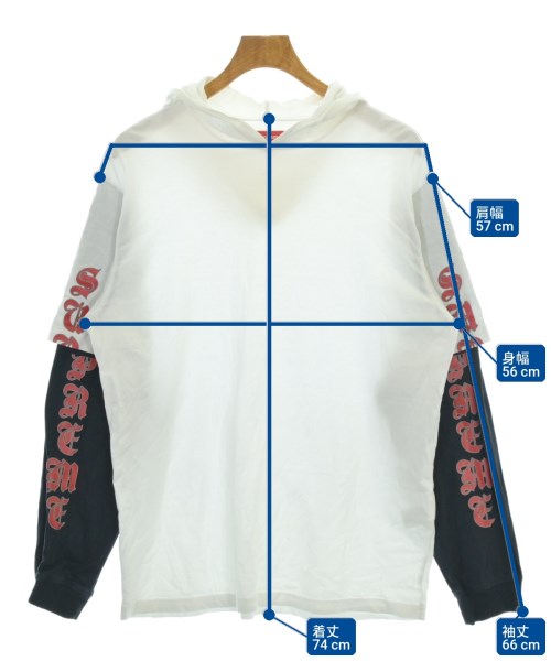 Supreme（シュプリーム）パーカー 白 サイズ:S メンズ/2200732334017
