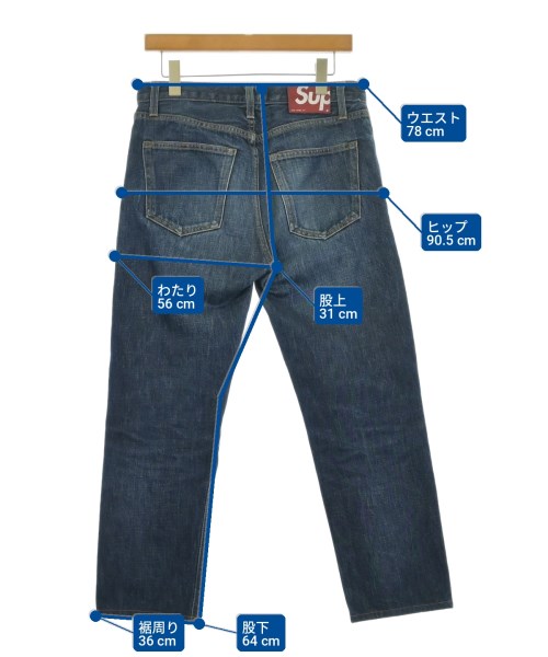 Supreme（シュプリーム）デニムパンツ 紺 サイズ:30(M位) メンズ/2200732764012